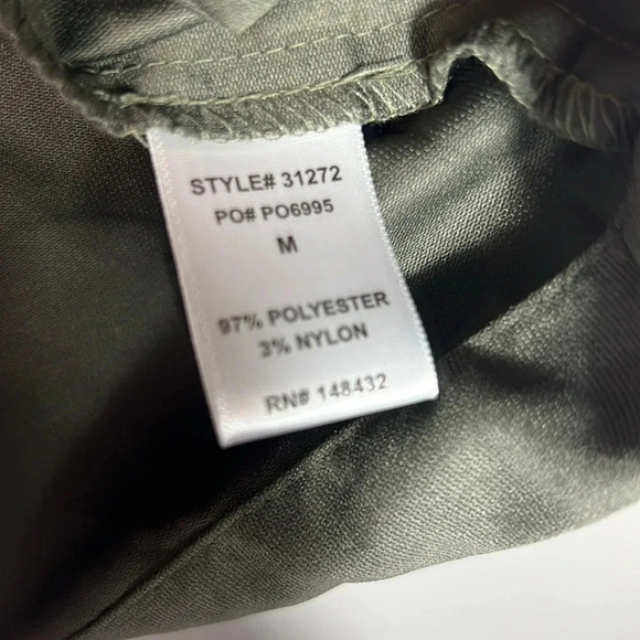 Becool Lightweight Utility Jacket with Drawstring Waist - Olive Green - Medium - Picture 7 of 10